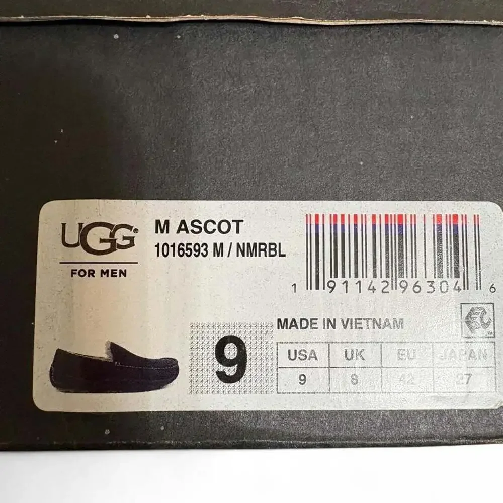 UGG M Ascot Men's Navy Suede Slippers